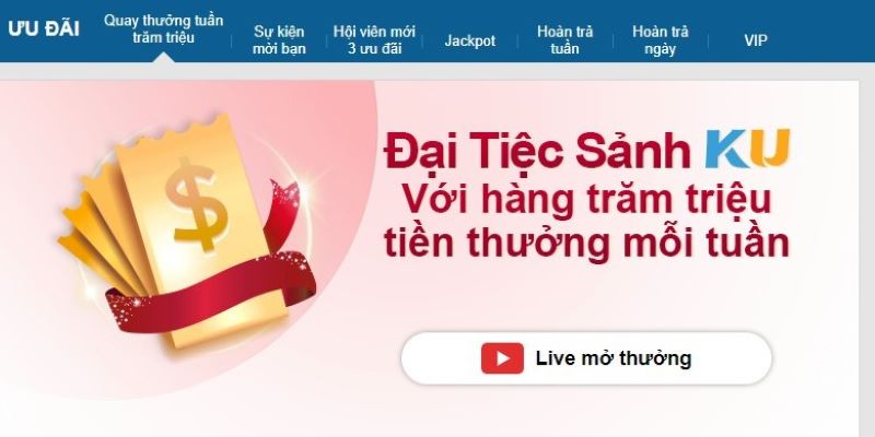 Người được nhận ưu đãi Quay thưởng tuần Kubet